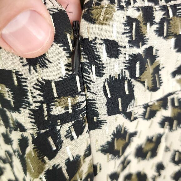 Walter Baker Top Womens M Peplum Asymmetrical Hem Leopard Exotic Animal - Picture 8 of 10